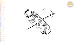 Famous Sewing Thread With Needle drawing easy | Art tutorials | How to draw Sewing thread #artjanag Profile