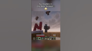 I Added The Crying Villager In One Block Skyblock Minecraft...SCARY #minecraft