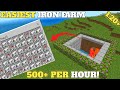 The Best EASIEST IRON FARM| in Minecraft| 1.20+| BEDROCK/PE| tutorial
