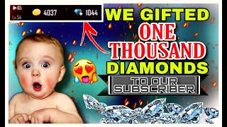 (Giveaway)🤑WE GIFTED 1000 DIAMONDS TO OUR SUBSCRIBER 🤑 || Indian Devils Official || Garena FreeFire.