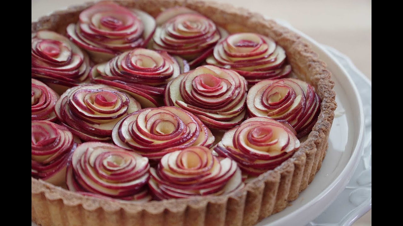 Caramel Apple Rose Tart - Youtube