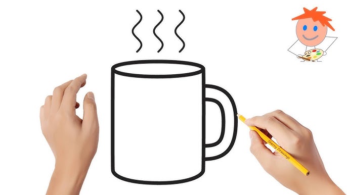 HOW TO DRAW CUP FOR KIDS, CUP DRAWING FOR KIDS, EASY