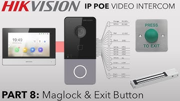 Hikvision IP PoE Villa Intercom Guide Part 8 Lock Setup with Push Exit Button