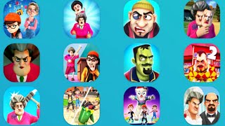 Scary Imposter, Scary Teacher 3D, Scary Teacher Stone Age, School Escape, Nick and Tani