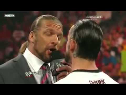 CM Punk owns Triple H - WWE Raw 8/1/11 Pipebomb