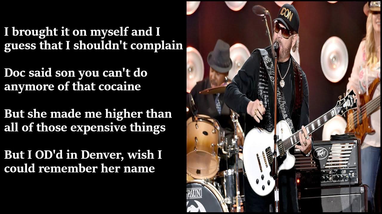 Hank Williams Jr. - OD'd In Denver LYRICS Hank Williams Jr. - OD'd In Denver LYRICS