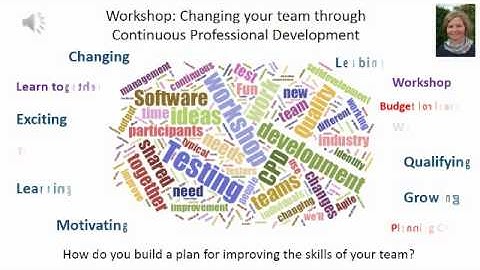 "Changing the face of your team through Continuing Professional Development" by Isabel Evans