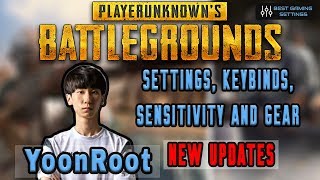 YoonRoot PUBG Settings, Keybinds, Sensitivity, Gear and Setup