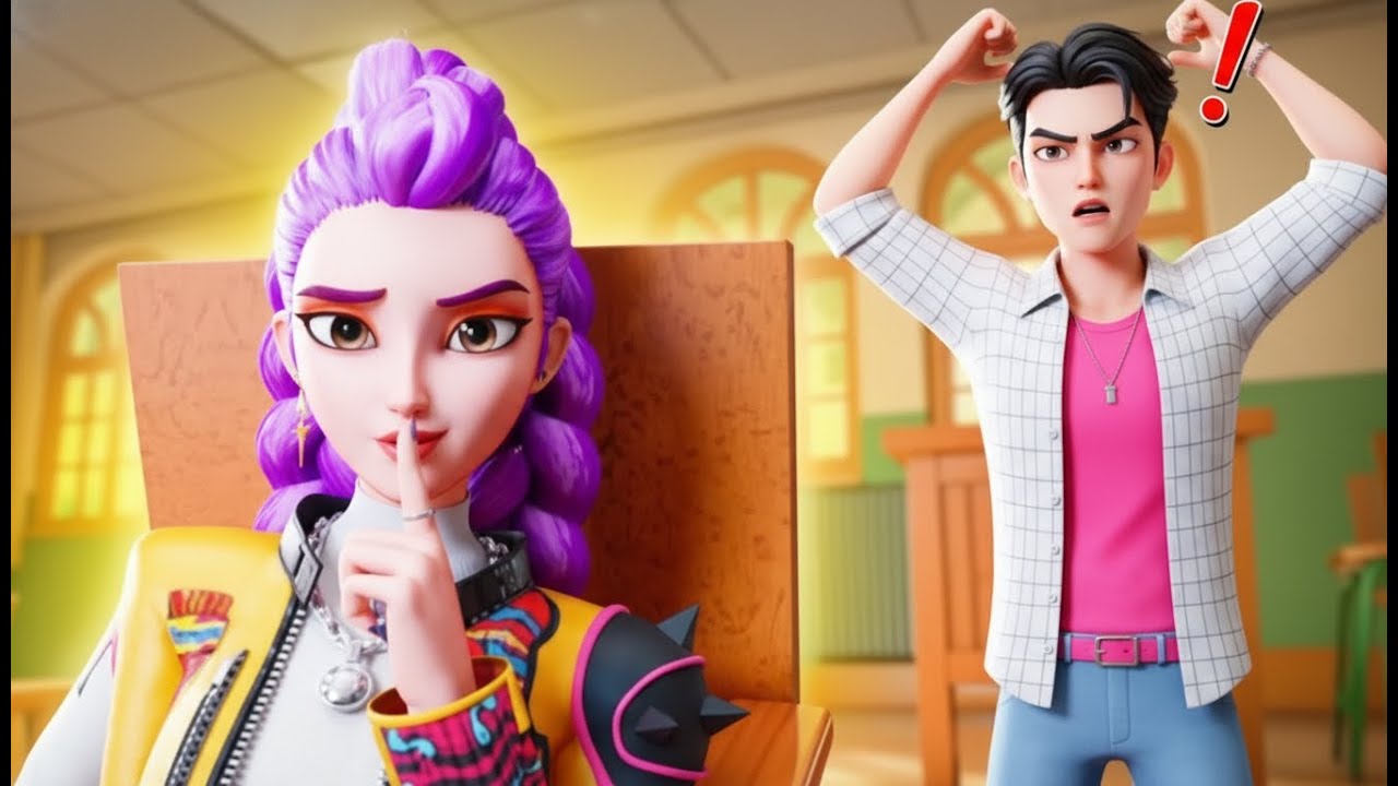 RUMI & JINU Built a SECRET ROOM at School?! 😱 | K-Pop Demon Hunters