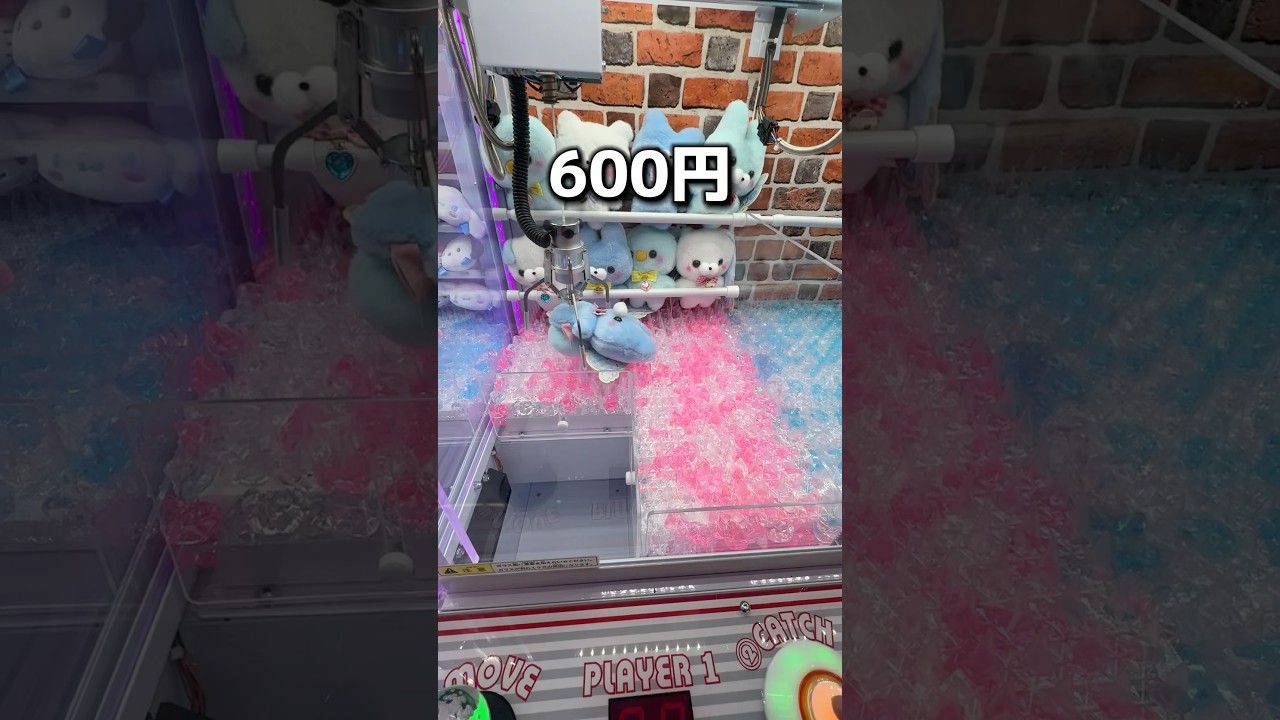 How many can you get with 1000 yen at the arcade? #CraneGame