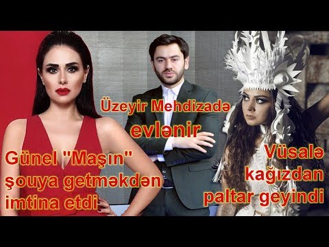 Üzeyir Mehdizadə evlənir, Vüsalə kağızdan paltarda, Günel \