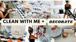 Fall Clean and Decorate with Me || CLEANING MOTIVATION || FALL DECOR IDEAS