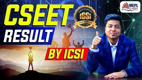 CSEET Result By ICSI | Mohit Agarwal