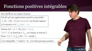 Intégrale de Lebesgue des fonctions positives - Lebesgue # 7