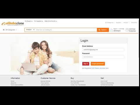 Alibaba Clone login