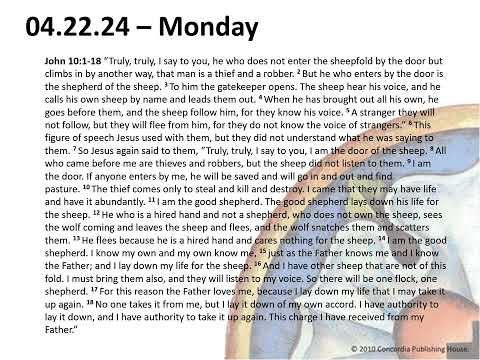 Pastor Z Devotional - Monday, April 22, 2024
