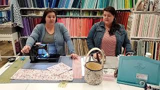 We made quilted Easter baskets!
