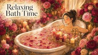 1 Hour Spa Relaxation Rose Petal Bath Candlelight