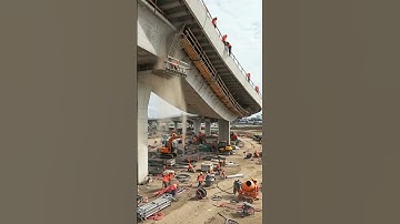 ⚠️A large bridge deck suddenly collapses during construction.🏗️💥 #bridgecollapse #constructionfail