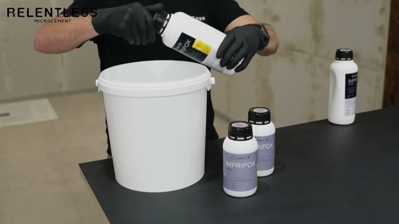 Applying High Performance Primer for Microcement