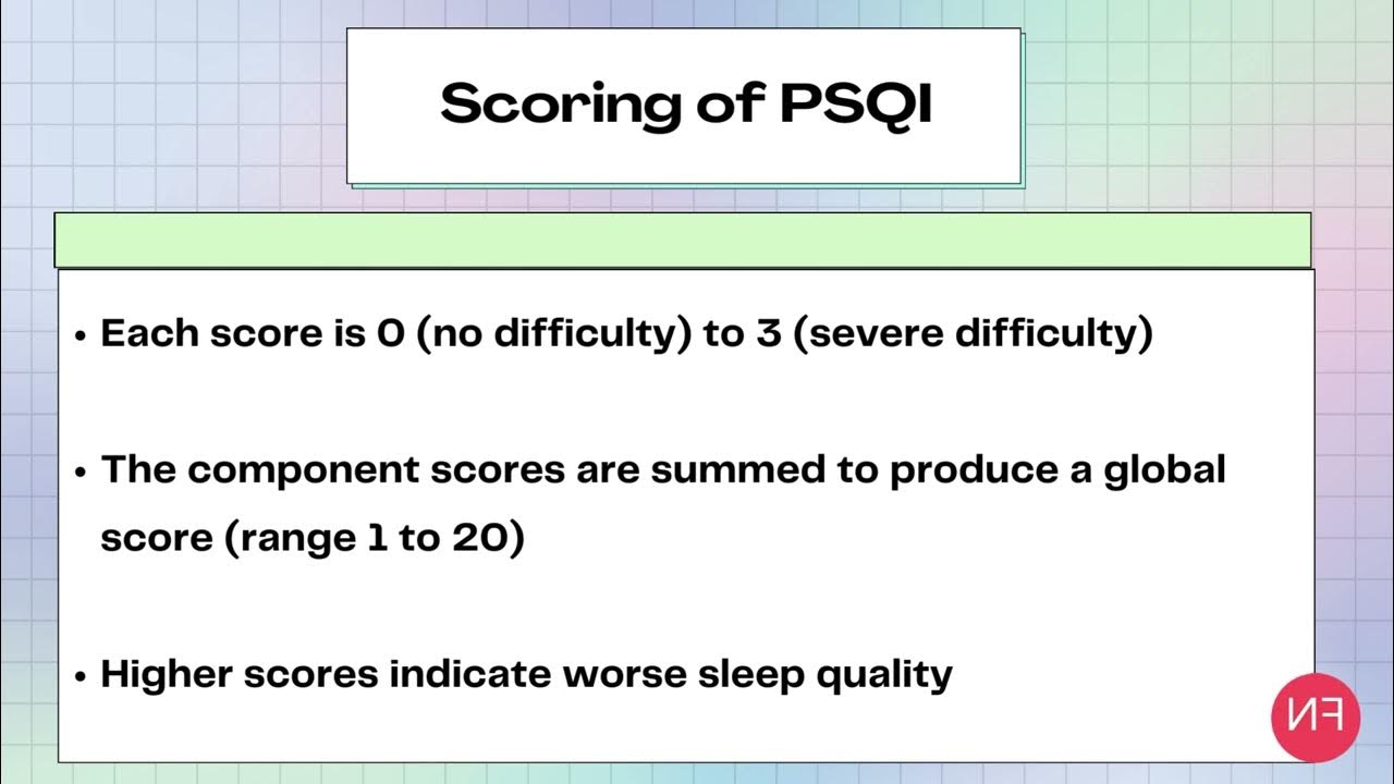 Pittsburgh Sleep Quality Index PSQI YouTube