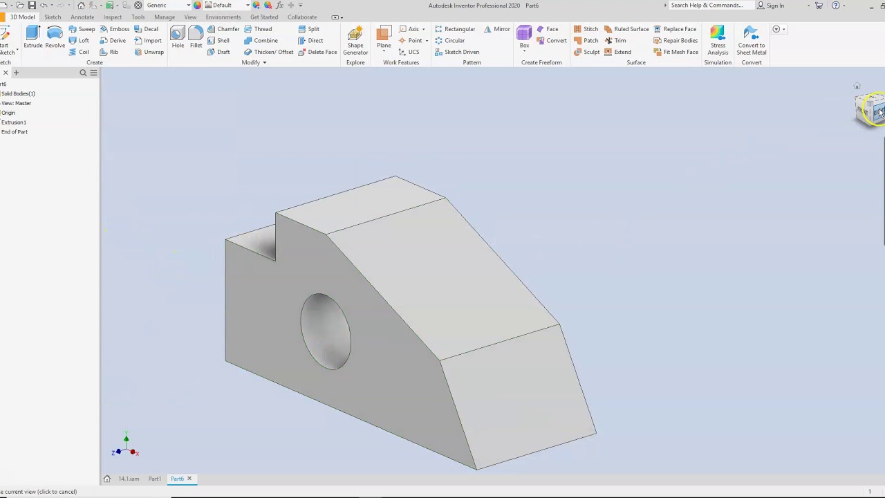 Inventor Guide Block Guide Block - YouTube