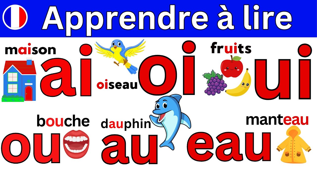 Learn French | Français facile | Apprendre à lire | Lecture syllabique| Cp | تعلم اللغة الفرنسية
