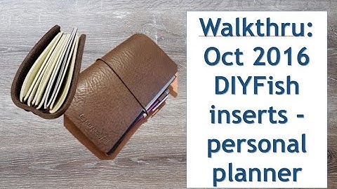 [Walkthrough] Personal Planner DIYFish inserts - Oct 2016 - Chic Sparrow