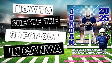 3D Pop Out Canva Tutorial