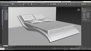 3DsMax Tutorials,Tutorial on Modeling & Texturing a Modern Bed in Interior in 3dsmax ( Part 1)