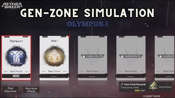 [Aether Gazer] Fall of the Human God: Gen-zone Simulation - Olympus I (Max Difficulty)