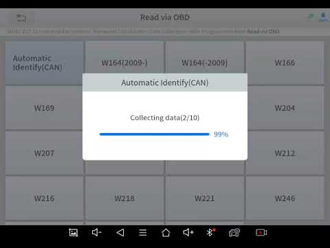 mercedes benz w204 key programming seccesfull by xtool pad3SE