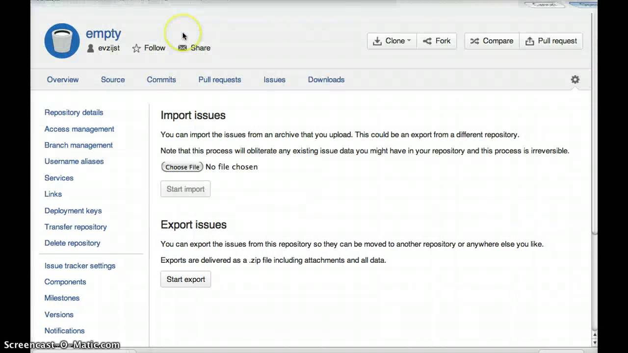 Bitbucket issue export youtube