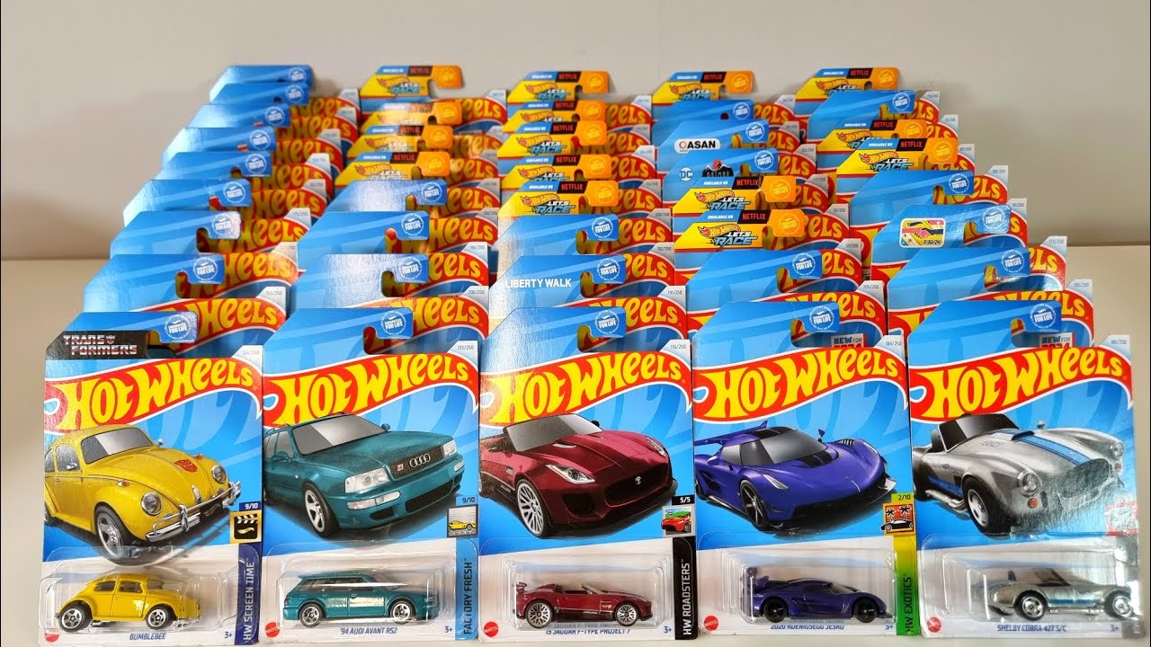 Unboxing 50 new Hot Wheels Review, ASMR