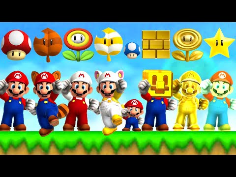 New Super Mario Bros. 2 - All Power-Ups