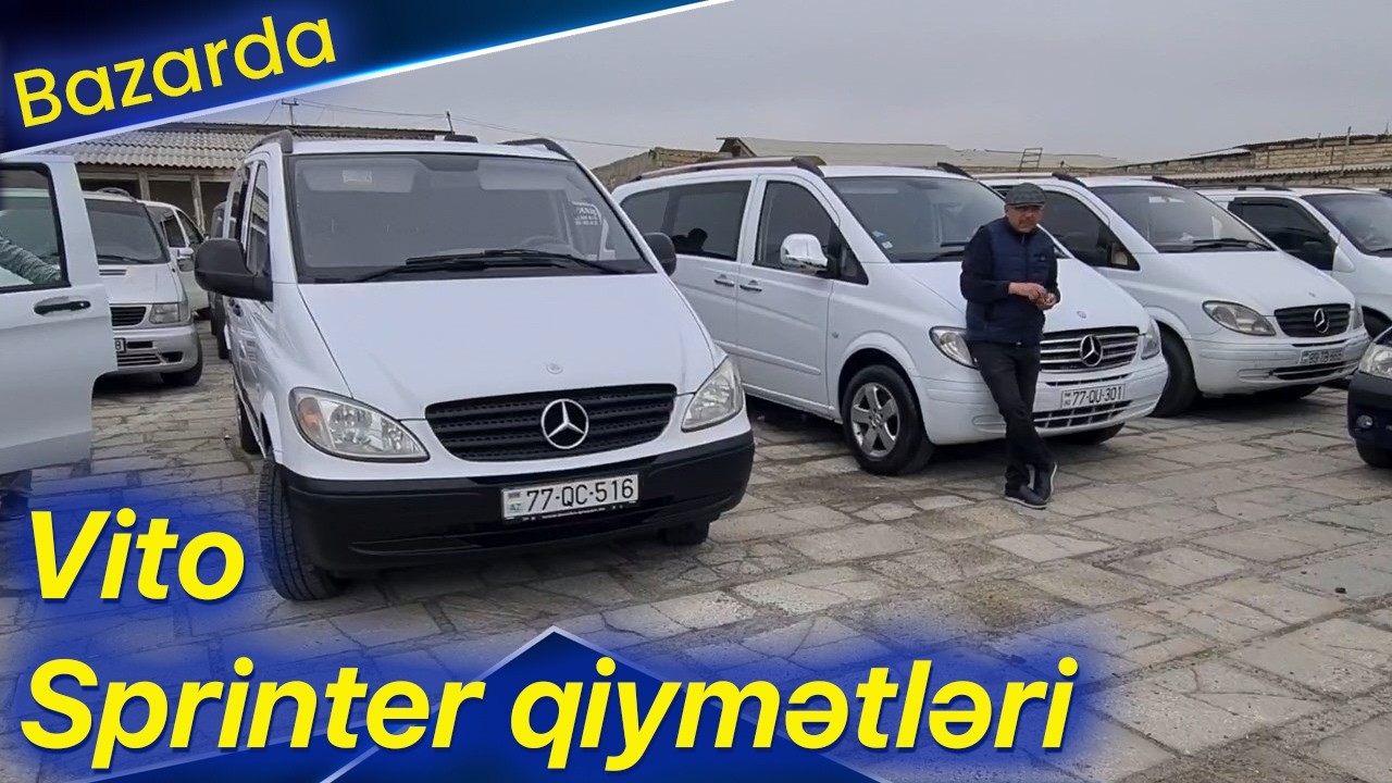 Mercedes Vito və Sprinter qiymətləri, Bazarda yük və sərnişin mikroavtobuslarının qiyməti