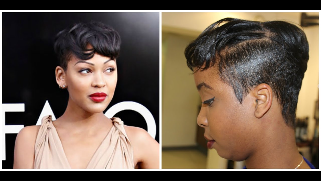 salon work| shorter meagan good inspired cut (natural to relaxed)