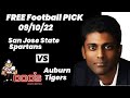 Free Football Pick San Jose State Spartans vs Auburn Tigers Prediction, 9/10/2022 College Football