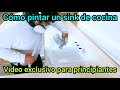 Como pintar un lavamanos (Proceso y productos) How to paint a kitchen sink (Process and products)