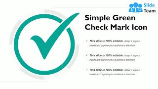 Simple Green Check Mark Icon