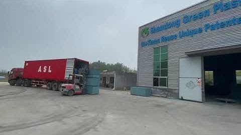 container loading of uNIQUE blue  concrete PVC plastic SHUTTERING plywood formwork 1220*2440mm 22mm