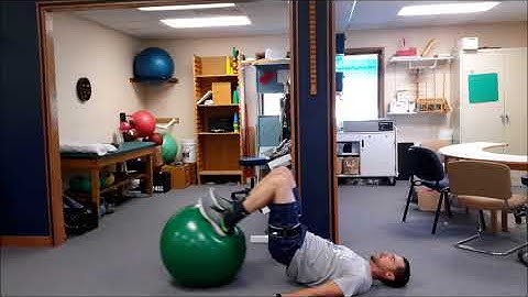 BFR Bridges and Hamstring Curl on Stability Ball | Blood Flow Restriction Training