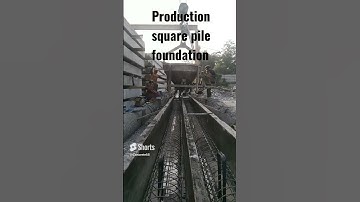production concrete square pile foundation on the factory #shortsvideo #civilengineering#workhard