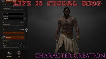 Life is Feudal: MMO - Character Creation Menu (Male & Female Options) 1080p 60fps