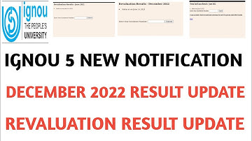 IGNOU THEORY EXAMS AND REVALUATION RESULT 5 NEW NOTIFICATION 14 JUNE 2023