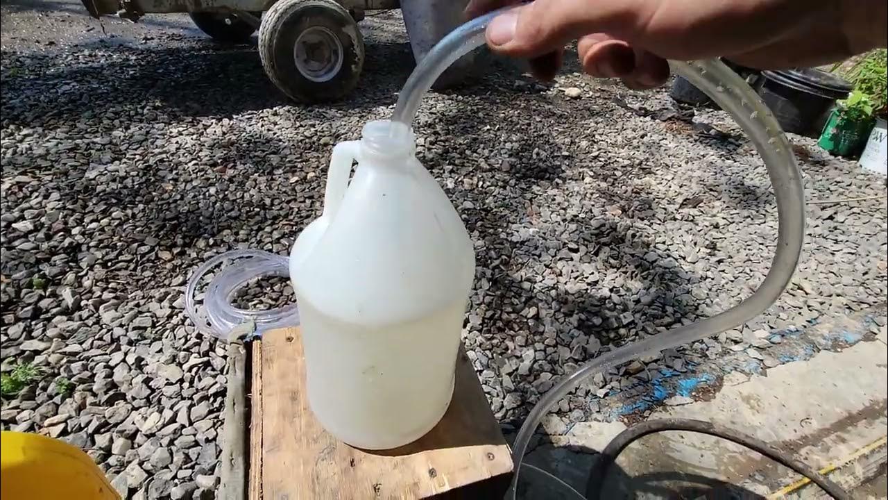 How to siphon without sucking on the tube YouTube