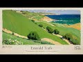 Emerald Trails 4K | Serpentine Paths to the Sea | Peaceful Canvas & Piano 作業用 勉強 リラックス