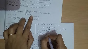 CSIR NET 2015 dec( part- c ) Differntial equation based on wave equation