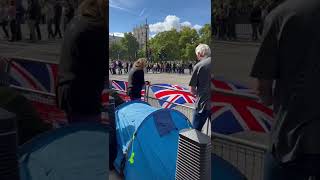 Camping for The Queen’s funeral #shorts