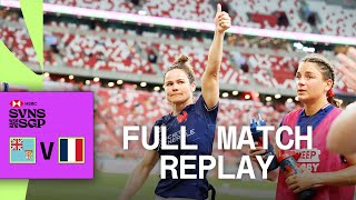 France storm to bronze! | Fiji v France | Singapore HSBC SVNS | Full Match Replay